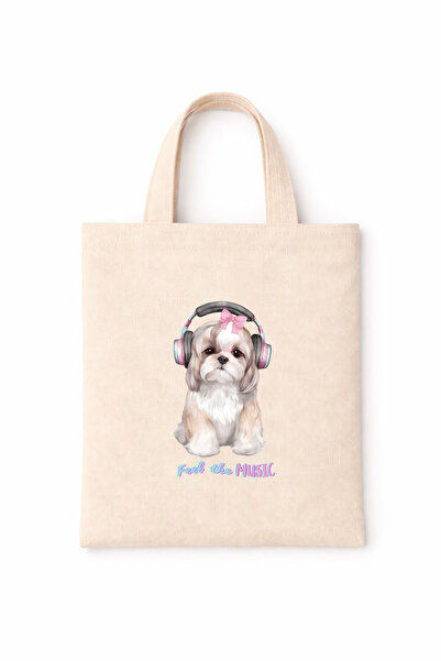 FANA Book Bag Colorful Slogan Printed Mini Canvas Tote Bag