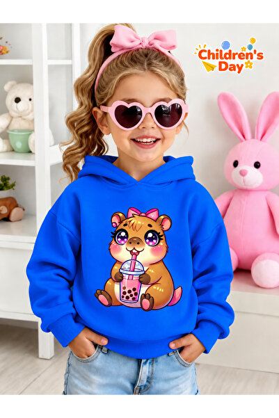 Cevval Children's Hooded Printed Sweatshirt