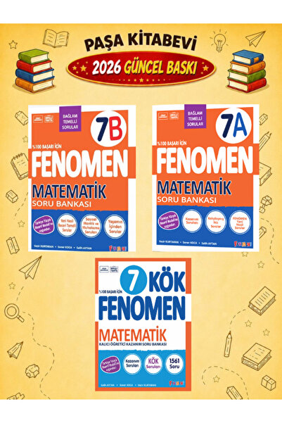 Fenomen Yayıncılık FENOMEN 7.SINIF MATEMATİK A - B KÖK MATEMATİK 2026 - 2027