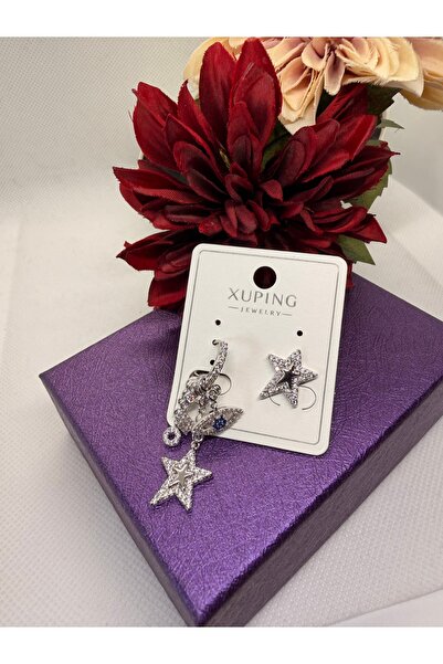 XUPING JEWELRY Zircon Stone Silver Color Eye Charm Steel Earrings