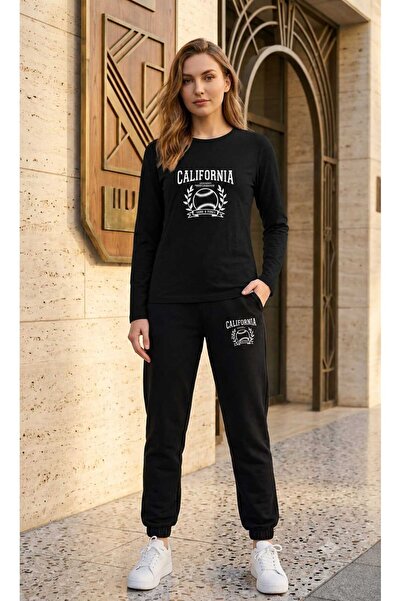 CLOTHES33 Zero Collar Sweat Suit 2-Piece Combination Winter Shardoon Californ...