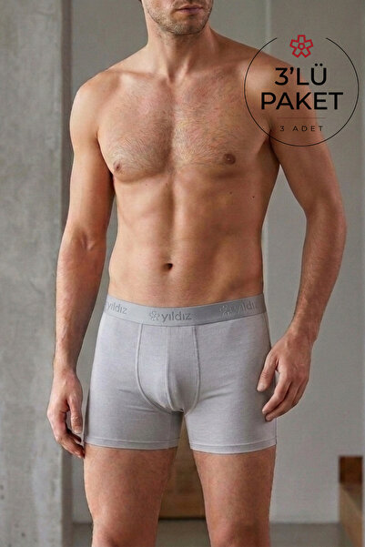 YILDIZ Modal Men's Boxer Gray 3-Pack