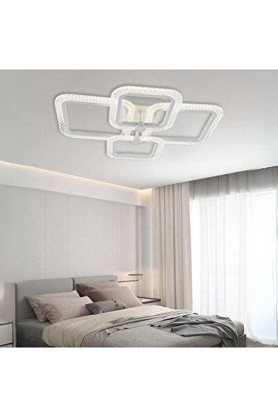 RFAN Πολυέλαιος LED RFAN, Μοντέλο R9012/2+2, με Τηλεχειριστήριο, 3 Τύποι Φωτι...