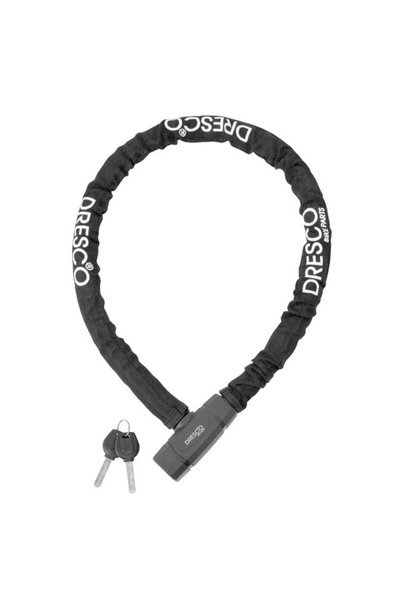 Dresco Κλειδαριά Ποδηλάτου Σπιράλ Pantser 100εκ. Ø22χιλ. με Κλειδί Μαύρο (525...