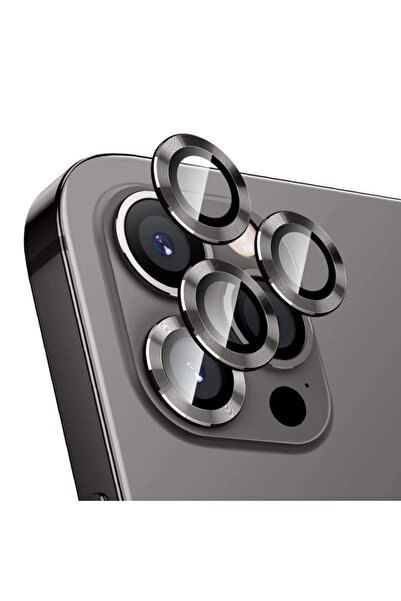 GrandMobile Protecție cameră stil metalic negru pentru iPhone 11 Pro