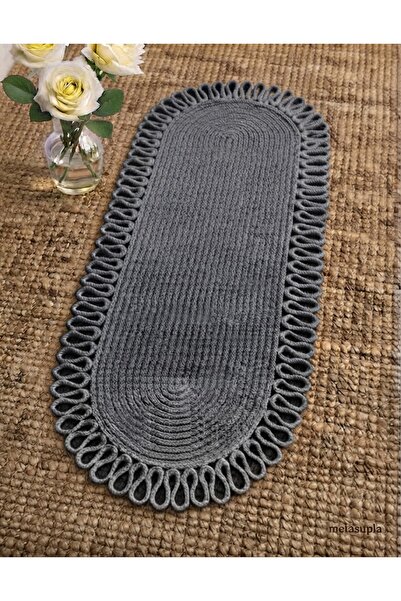 Metasupla Jute Wicker American Coffee Table and Tablecloth Runner