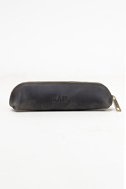 MUCCO Genuine Calfskin Small Size Single Compartment Premium Zippered Pen Hol...