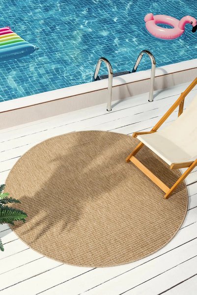 SEYRAN HALI İNDİA Sisal Halı Oval ve Yuvarlak Doğal Dokulu Modern Tasarım Sal...