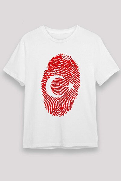 Darkhane Moon Star Fingerprint Printed T-Shirt