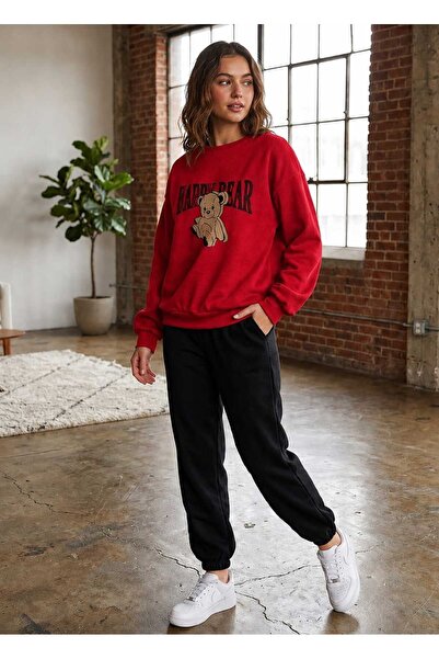 CLOTHES33 Zero Collar Sweat Suit 2-Piece Combination Winter Shardooned Happy ...