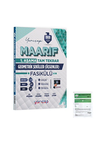 Çap Yayınları 2028 YarıÇap Yayınları Geometrik Şekiller Maarif Fasikülü 1. Aş...