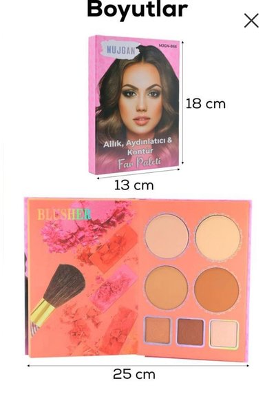 zor 4in1 defter far makyaj paleti