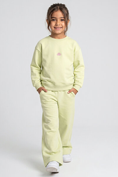 ww waka waka kids store Girl's Crew Neck Sweatshirt and Wide Leg Sweatpants T...