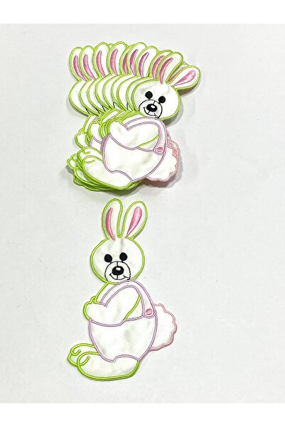 karantuhafiye Rabbit Patterned Applique for Children's Clothing / 10 Pieces /...