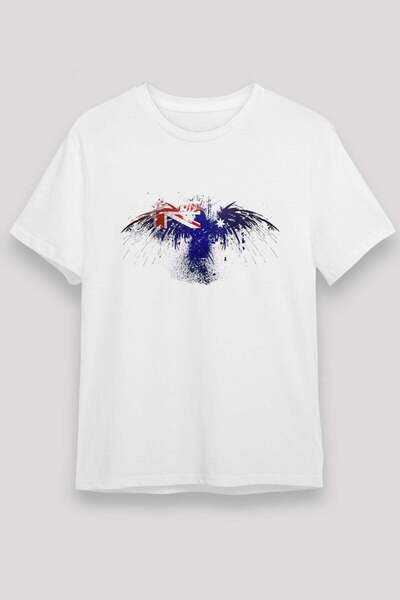 Darkhane Australian Flag Eagle Silhouette Printed T-Shirt