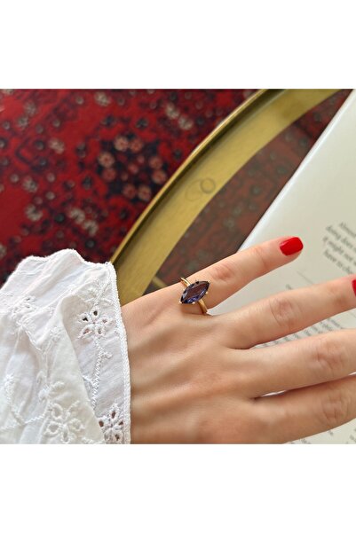 Alice İsstanbul Purple Stone Little Finger Ring