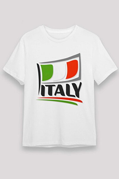 Darkhane Italy Flag and Text Printed T-Shirt