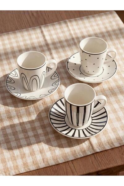 LC Waikiki Patterned Coffee Cup Set (W6)