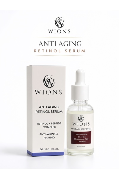 Anti Aging Retinol Serum Hyaluronik Asit Betaine ve Panthenol İçeren Yüz Serumu 30 ml