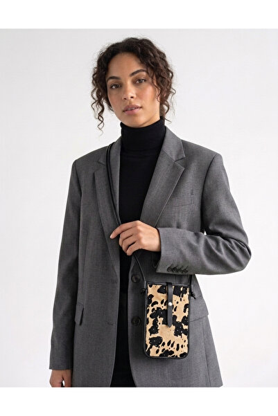 Ose Paris Hand Feather Stone Pattern Phone Bag