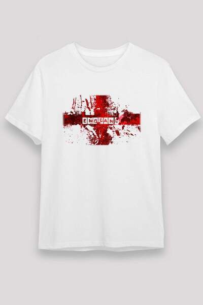 Darkhane England Flag Splash Text Printed T-Shirt