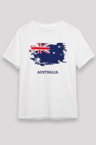 Darkhane Australian Flag Brushstroke Printed T-Shirt