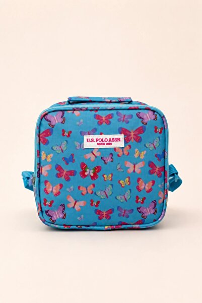 U.S. Polo Assn. Girl's Lunchbox Butterfly Patterned