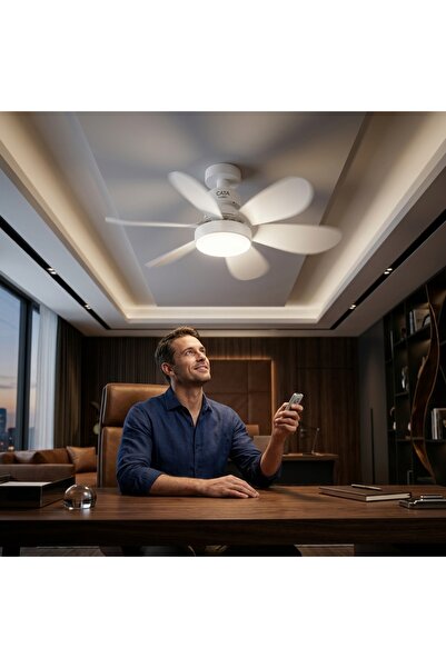 Eco Lounge 1 Adet Cata Ct 1154 Lodos 62w Fanlı Led Ampul 3 Renk