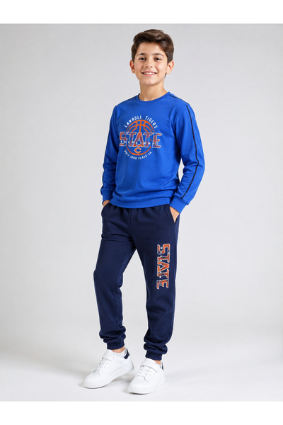 Uğur bebe 100% Cotton Boys' Garden Boy Pajama Set Blue Navy Blue – Soft Textu...