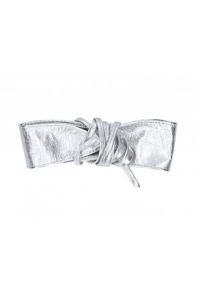 Adrada Leather Belt - TEG_DIV ELENA argent Silver