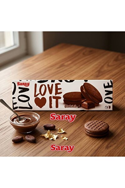 Saray LOVE İT BISCUITI CU CREMA CİOCOLATĂ 84G 5 BUCATI