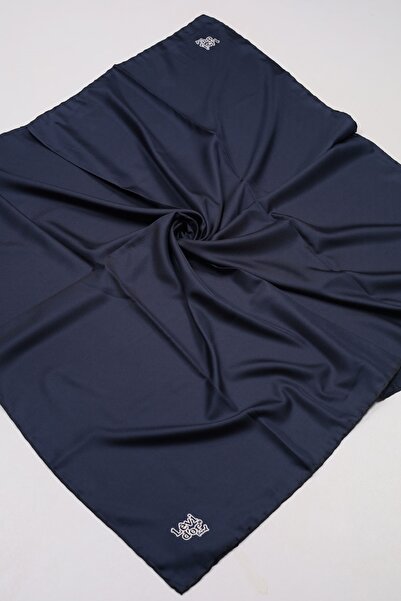 Levidor Düz Renk Trend Twill Eşarp - Desen-01 - Lacivert
