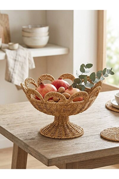 MİEN Rattan Footed Basket 33*20 cm