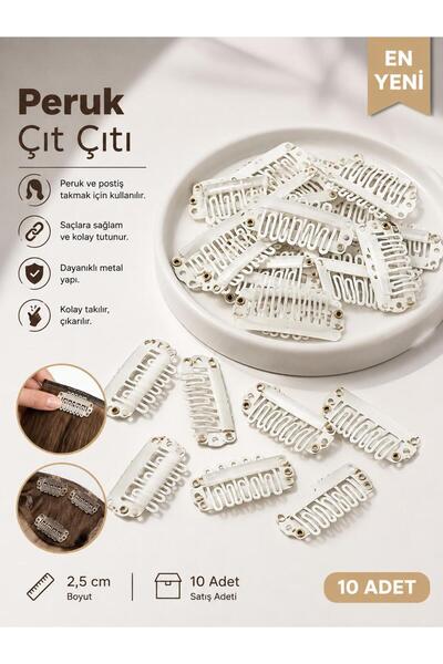 SEVRU Mini Snap Clips 10 Pieces Mini Snap Clips Wig Clips Hairpiece Clips Hid...