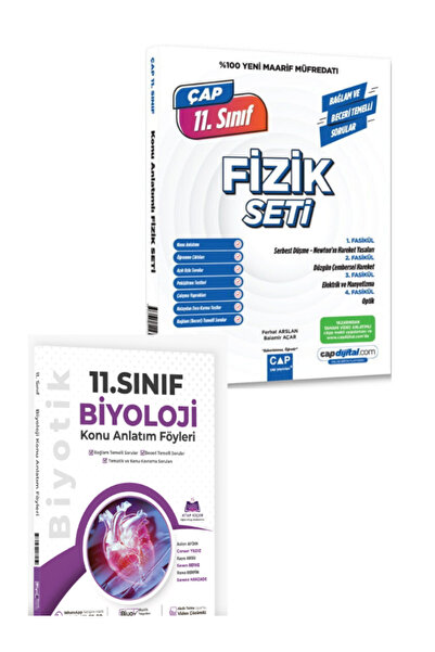 Biyotik Yayınları Çap 11. Sınıf Fizik Maarif Model Set ve Biyotik 11. Sınıf B...