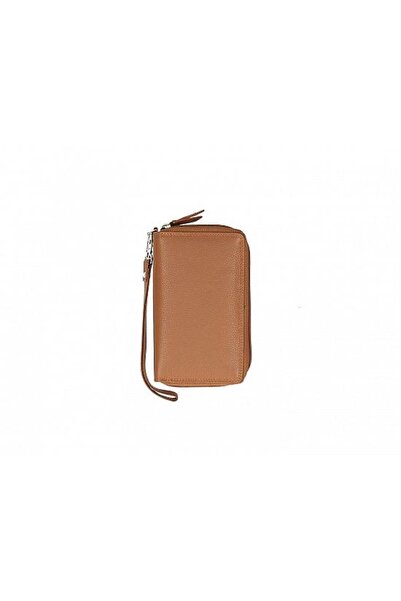 Adrada Women's Leather Wallet - DIV. A160, cognac Cognac