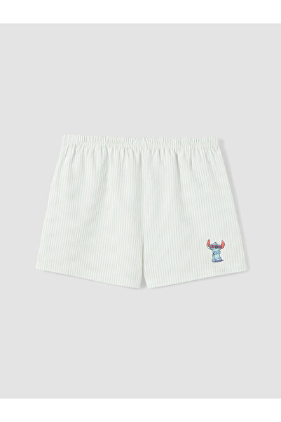 LC Waikiki Γυναικείο σορτς πιτζάμα με στάμπα Stitch από την NEVAVM