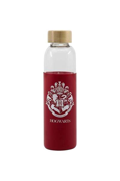 Stor Sticlă de sticlă Harry Potter cu husă de silicon 585ml