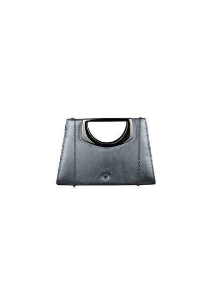 dukidasoturkiye Duki Daso Luxury Women's Hand and Shoulder Bag with Silver Ch...