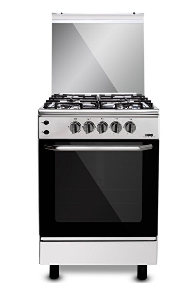 HAAM Gas Oven 55 x 55 cm, 4 Burners, Steel, Full Safety - HM55GF-20