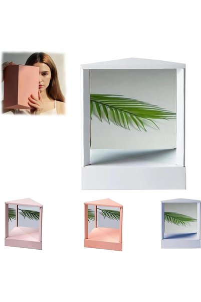Miurixo True Mirror - Non-Reversing Cosmetic Stand Mirror, Real Makeup Mirror...