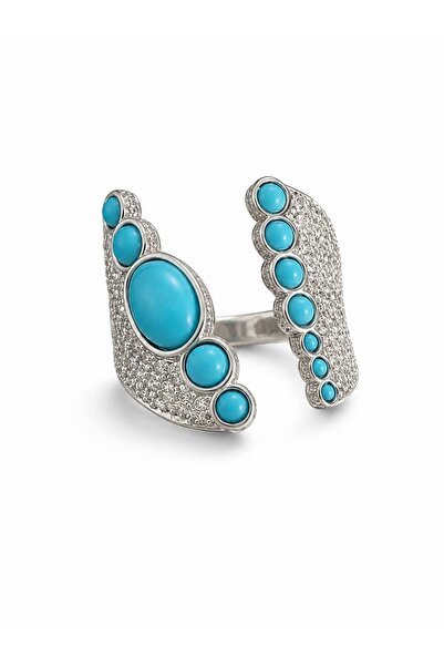 CHARMLUCKY Special Series Turquoise Stone Ring (Adjustable)