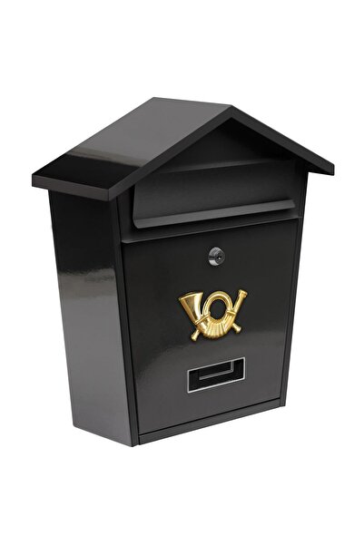 Vorel 78580 Cutie poștală, oțel, 380x320x105mm, Negru, 2 chei