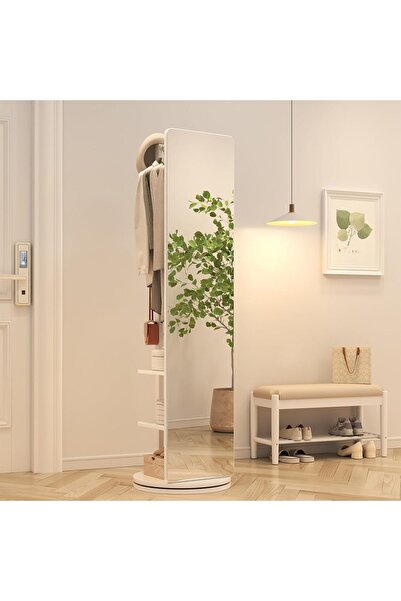 FC22 Rotaty Full Length Mirror, 166 × 30 CM, Unique Solid Wood Oversized Floo...