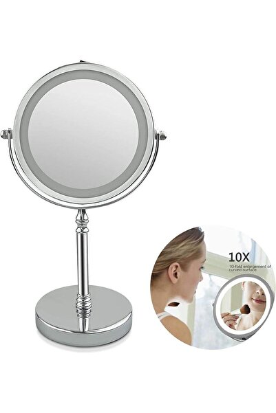 Generic x10 Magnifying Mirror with Lights, 10x Magnifying Lighted Makeup Mirr...