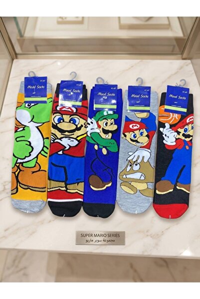 Generic Brand Cotton Character Socks 5 Pairs