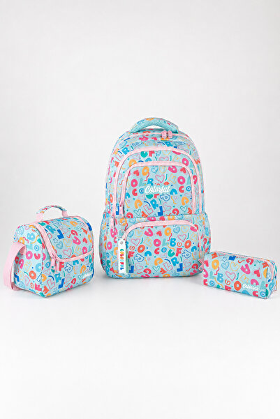 Catwins Set de 3 piese pentru școală pentru fete - Rucsac, Cutie de prânz, Su...