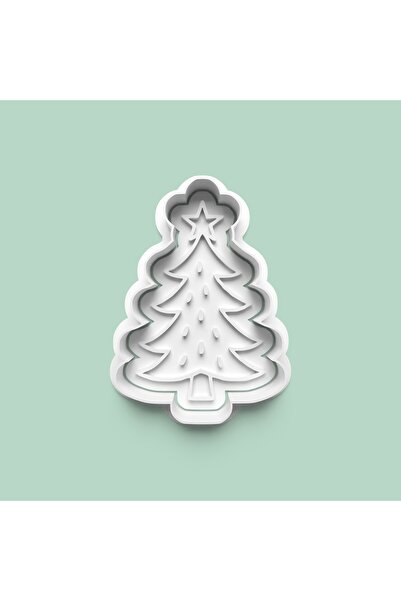 AKTASTORE Pine Tree Cookie Mold and Sugar Dough Mold 0995-4