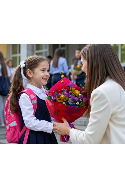 Generic Brand Buchet Flori Artizanale din Spumă Strălucitoare cu Sclipici – C...