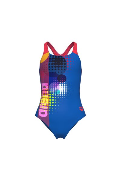 ARENA Girl's Dots Swimsuit Swim Pro Back Kız Çocuk Mayo